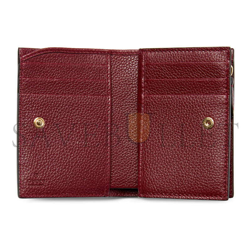 GUCCI BI-COLOR GG MARMONT SMALL WALLET ‎841360 (11.5*8.5*3cm)